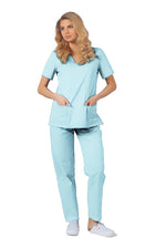 Load image into Gallery viewer, Uniforma medicala - Costum medical clasic unisex Atelierul de Halate - Aqua