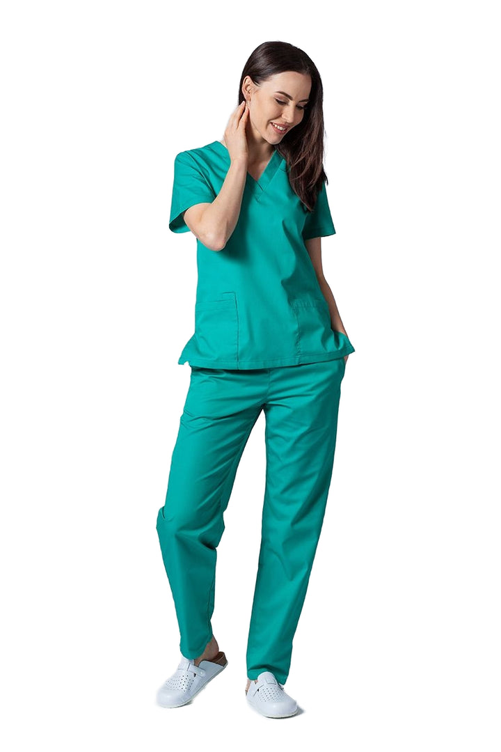 Uniforma medicala - Costum medical clasic unisex Atelierul de Halate - Verde Chirurgical