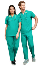 Load image into Gallery viewer, Uniforma medicala - Costum medical clasic unisex Atelierul de Halate - Verde Chirurgical