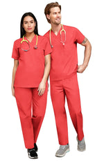 Load image into Gallery viewer, Uniforma medicala - Costum medical clasic unisex Atelierul de Halate - Corai