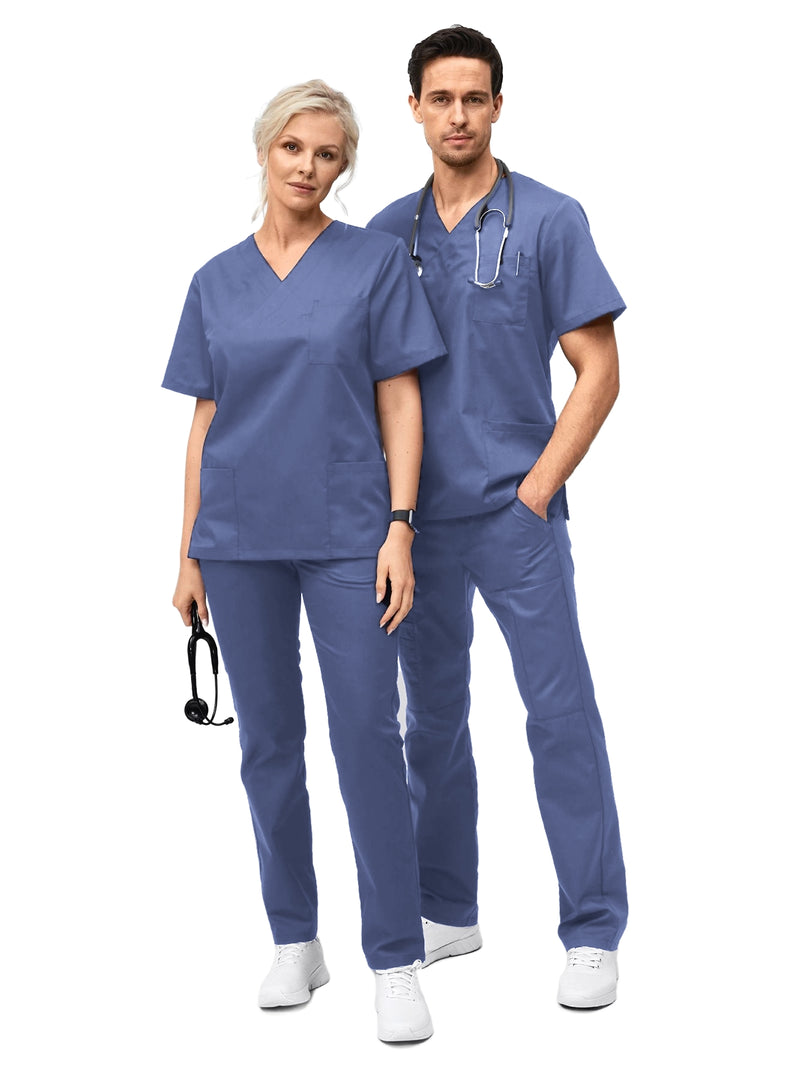 Uniforma medicala - Costum medical clasic unisex Atelierul de Halate - Gri Petrol
