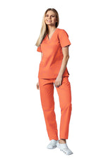 Load image into Gallery viewer, Uniforma medicala - Costum medical clasic unisex Atelierul de Halate - Somon