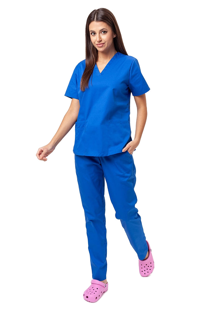 Uniforma medicala - Costum medical clasic unisex Atelierul de Halate - Albastru Royal