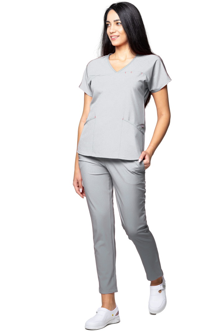 Uniforma medicala - Costum medical TAG Premium Ambra - Argintiu