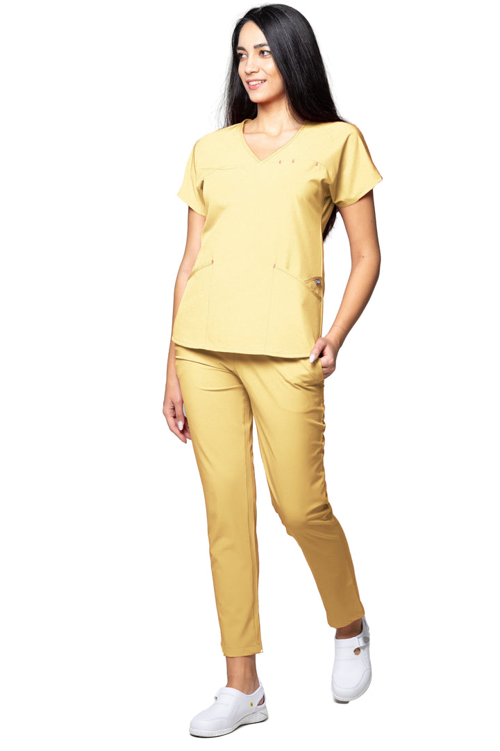 Uniforma medicala - Costum medical TAG Premium Ambra - Auriu