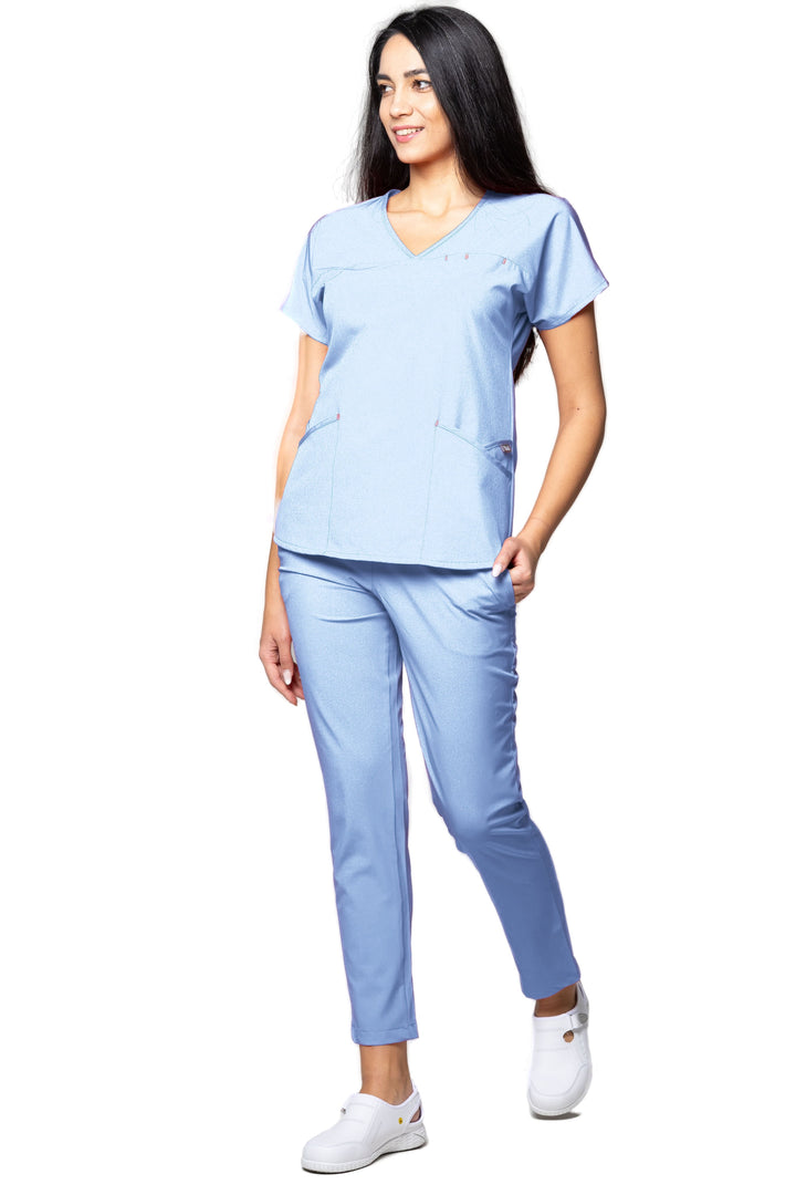 Uniforma medicala - Costum medical TAG Premium Ambra - Bleu Ciel