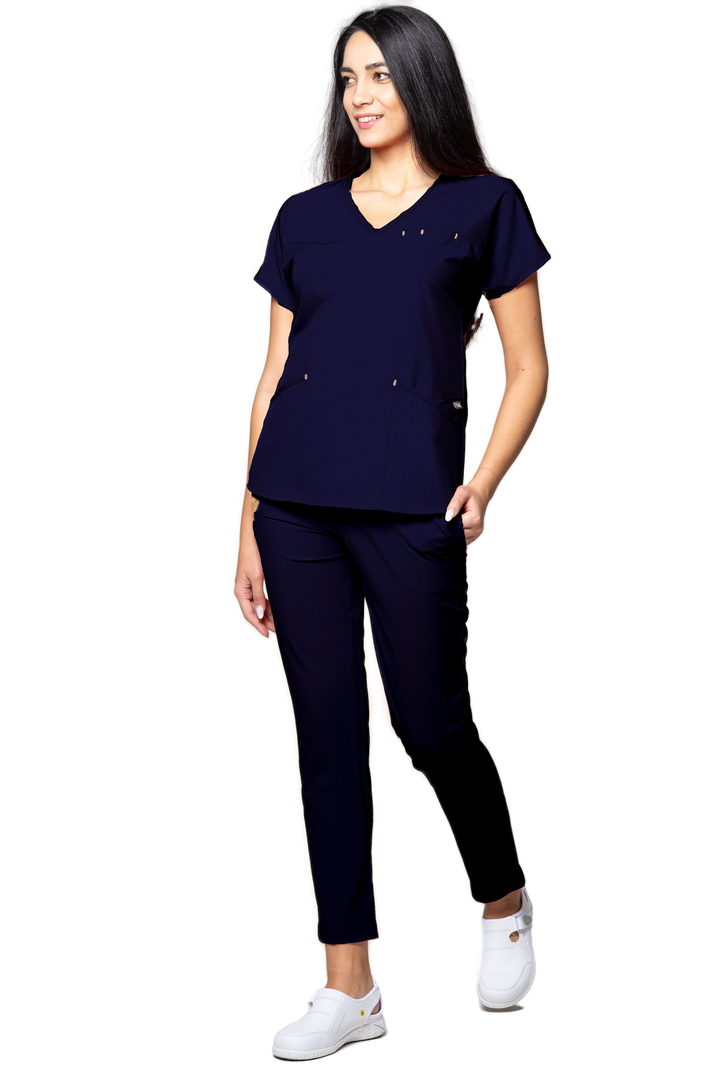 Uniforma medicala - Costum medical TAG Premium Ambra - Bleumarin