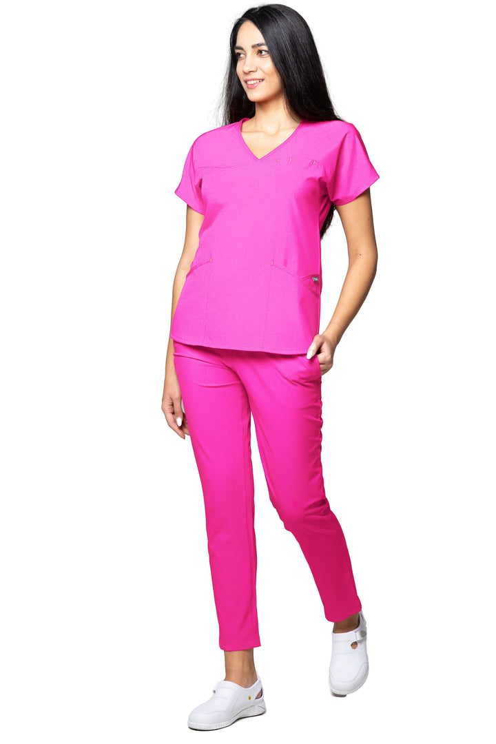 Uniforma medicala - Costum medical TAG Premium Ambra - Ciclam