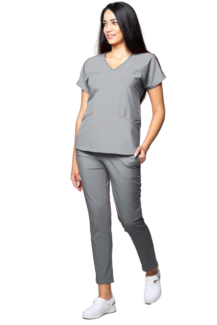 Uniforma medicala - Costum medical TAG Premium Ambra - Gri