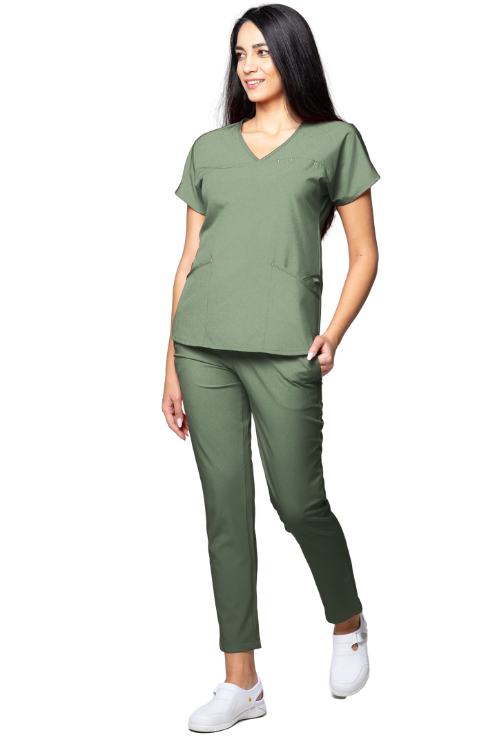 Uniforma medicala - Costum medical TAG Premium Ambra - Kaki
