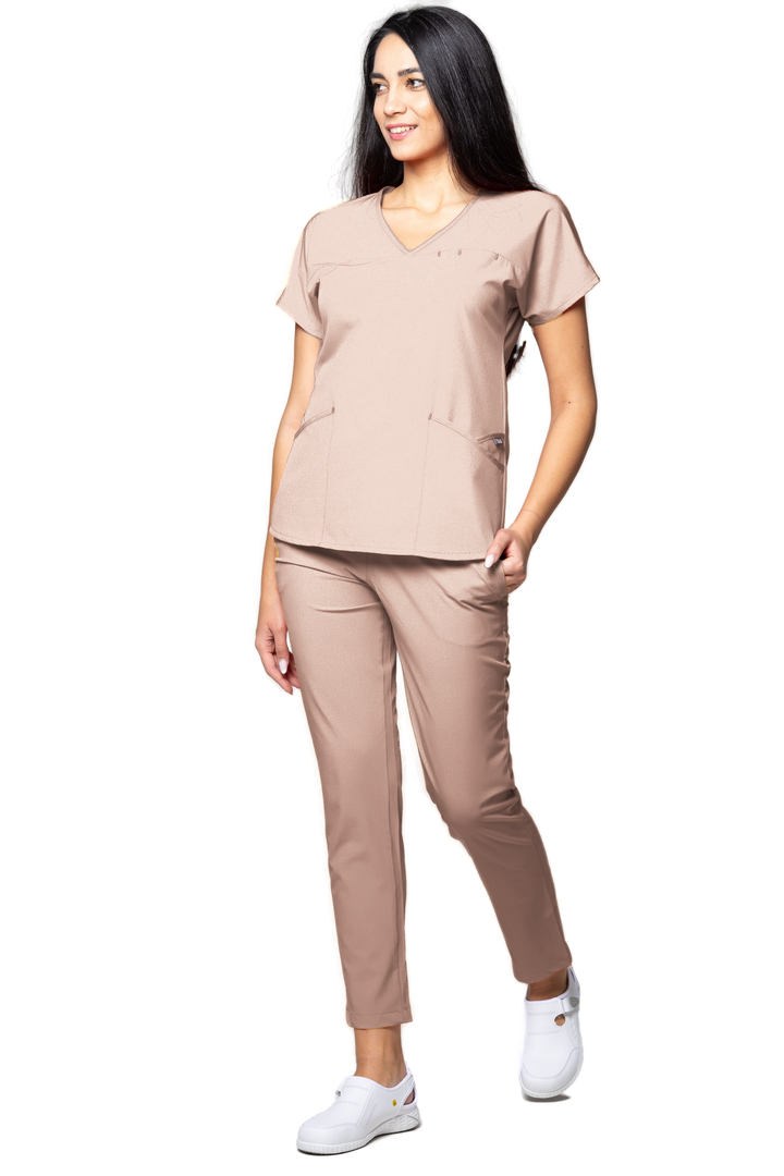 Uniforma medicala - Costum medical TAG Premium Ambra - Pudra