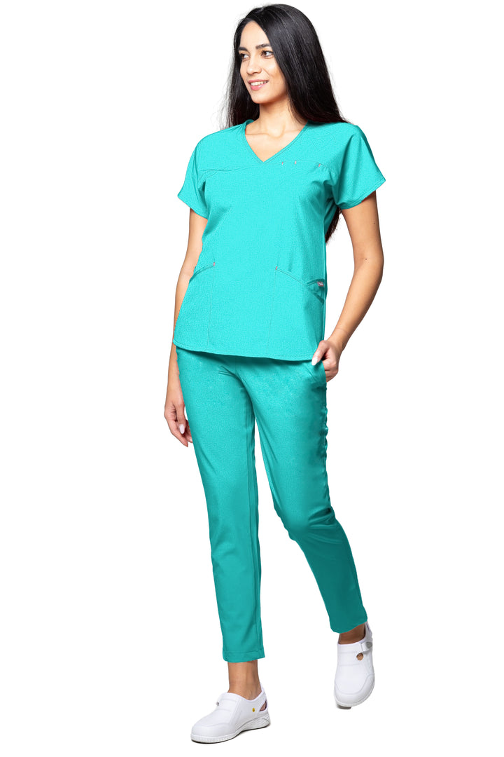 Uniforma medicala - Costum medical TAG Premium Ambra - Verde Chirurgical