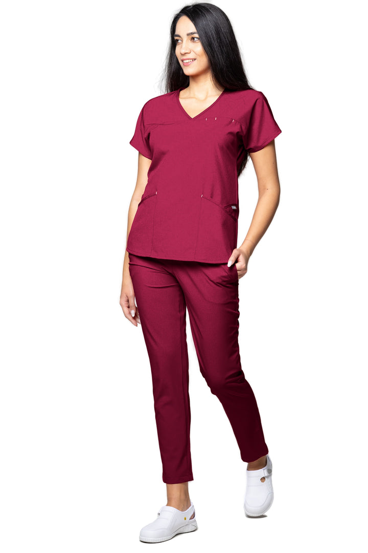 Uniforma medicala - Costum medical TAG Premium Ambra - Visiniu