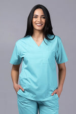 Încărcați imaginea în vizualizatorul Galerie, Costum Medical TAG ClassIQ | Uniforma Medicala Unisex Bumbac-Poliester | Aqua