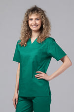 Încărcați imaginea în vizualizatorul Galerie, Costum Medical TAG ClassIQ | Uniforma Medicala Unisex Bumbac-Poliester | Verde Forest
