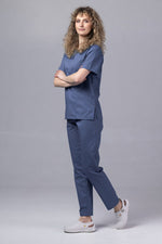 Încărcați imaginea în vizualizatorul Galerie, Costum Medical TAG ClassIQ | Uniforma Medicala Unisex Bumbac-Poliester | Gri petrol