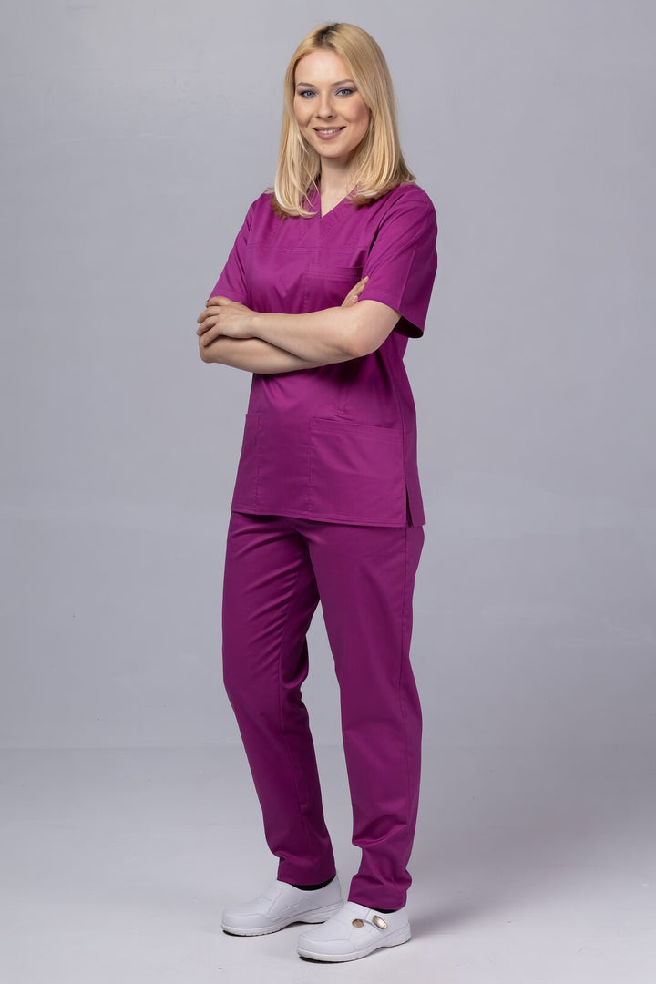 Costum Medical TAG ClassIQ | Uniforma Medicala Unisex Bumbac-Poliester | Mov