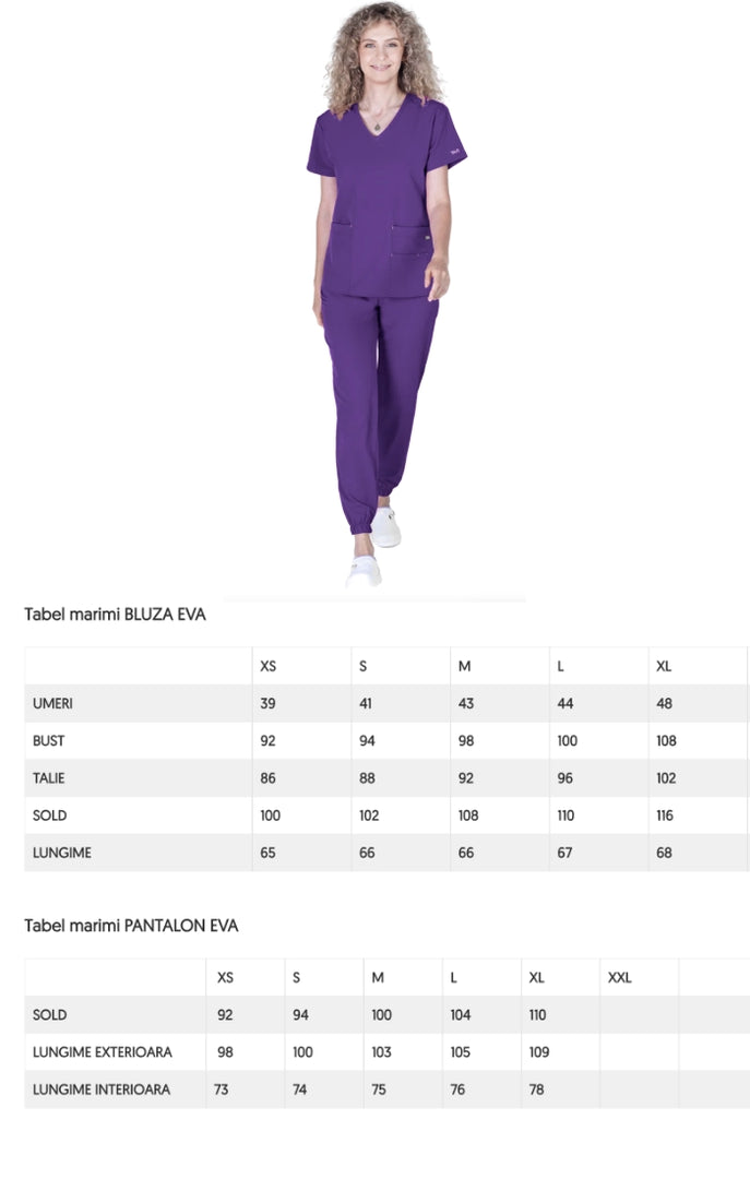 Uniforma medicala - Costum medical TAG Premium EVA - Alb