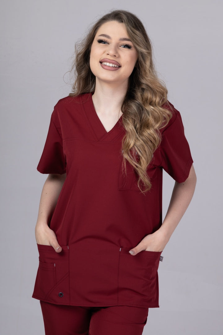 Costum Medical Premium TAG Stellar | Uniforma Medicala Unisex Poly Spandex | Visiniu