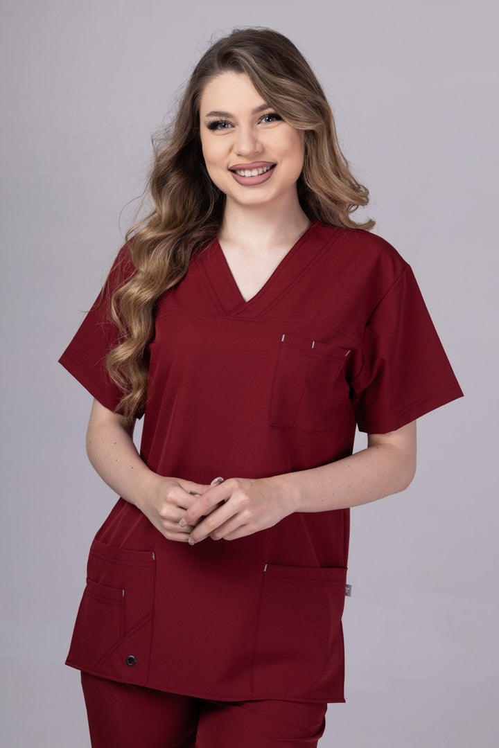 Costum Medical Premium TAG Stellar | Uniforma Medicala Unisex Poly Spandex | Visiniu