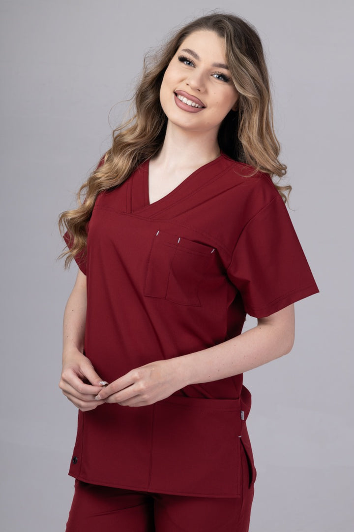 Costum Medical Premium TAG Stellar | Uniforma Medicala Unisex Poly Spandex | Visiniu