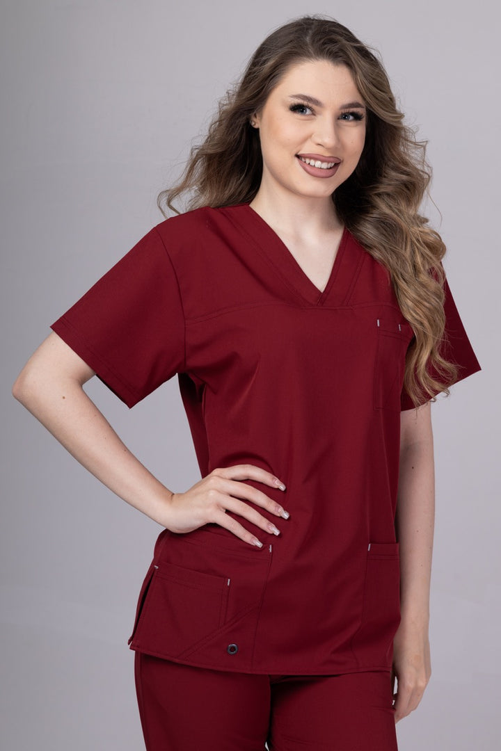 Costum Medical Premium TAG Stellar | Uniforma Medicala Unisex Poly Spandex | Visiniu