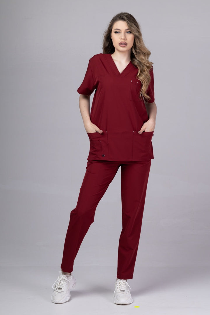 Costum Medical Premium TAG Stellar | Uniforma Medicala Unisex Poly Spandex | Visiniu