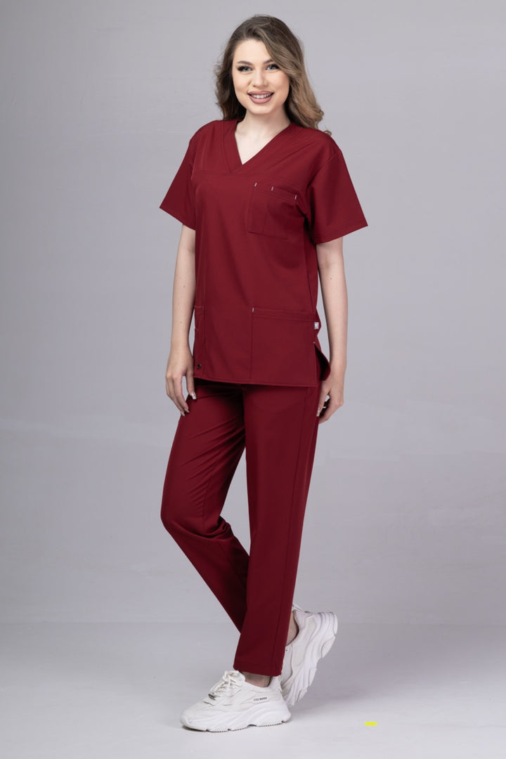 Costum Medical Premium TAG Stellar | Uniforma Medicala Unisex Poly Spandex | Visiniu