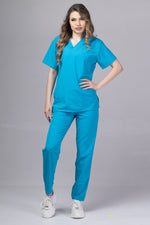 Încărcați imaginea în vizualizatorul Galerie, Costum Medical Premium TAG Stellar | Uniforma Medicala Unisex Poly Spandex | Ocean