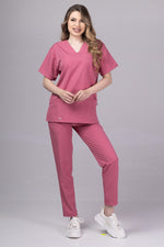 Încărcați imaginea în vizualizatorul Galerie, Costum Medical Premium TAG Stellar | Uniforma Medicala Unisex Poly Spandex | DustyRose