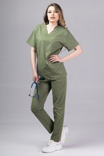 Încărcați imaginea în vizualizatorul Galerie, Costum Medical Premium de dama TAG Cool | Uniforma Medicala de vara | Kaki