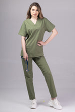 Încărcați imaginea în vizualizatorul Galerie, Costum Medical Premium TAG Stellar | Uniforma Medicala Unisex Poly Spandex | Kaki
