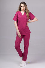 Încărcați imaginea în vizualizatorul Galerie, Costum Medical de dama TAG Premium Unisex | Uniforma Medicala Unisex Cotton Stretch | Zmeura