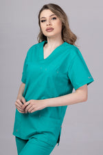 Încărcați imaginea în vizualizatorul Galerie, Costum Medical Premium de dama TAG Cool | Uniforma Medicala de vara | Verde Chirurgical