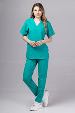 Încărcați imaginea în vizualizatorul Galerie, Costum Medical de dama TAG Premium Unisex | Uniforma Medicala Unisex Cotton Stretch | Verde Chirurgical