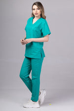 Încărcați imaginea în vizualizatorul Galerie, Costum Medical Premium de dama TAG Cool | Uniforma Medicala de vara | Verde Chirurgical