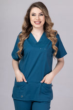 Încărcați imaginea în vizualizatorul Galerie, Costum Medical Premium de dama TAG Cool | Uniforma Medicala de vara | Pacific