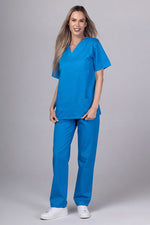 Încărcați imaginea în vizualizatorul Galerie, Costum Medical TAG ClassIQ | Uniforma Medicala Unisex Bumbac-Poliester | Albastru Royal