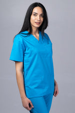 Încărcați imaginea în vizualizatorul Galerie, Costum Medical TAG ClassIQ | Uniforma Medicala Unisex Bumbac-Poliester |Ocean