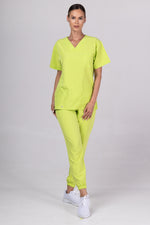 Încărcați imaginea în vizualizatorul Galerie, Costum Medical Premium TAG Stellar | Uniforma Medicala Unisex Poly Spandex | Green Apple