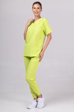 Încărcați imaginea în vizualizatorul Galerie, Costum Medical Premium TAG Stellar | Uniforma Medicala Unisex Poly Spandex | Green Apple