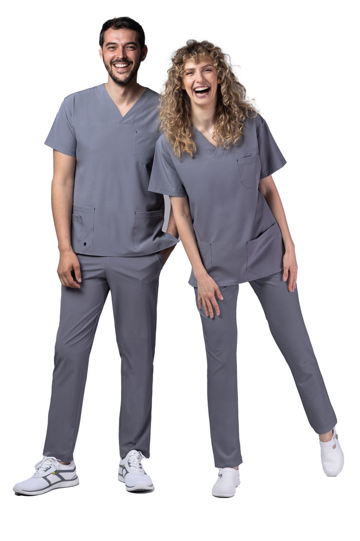 Uniforma medicala - Costum medical TAG Premium Stellar Unisex - Gri