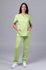 Încărcați imaginea în vizualizatorul Galerie, Costum Medical TAG ClassIQ | Uniforma Medicala Unisex Bumbac-Poliester | Green Apple