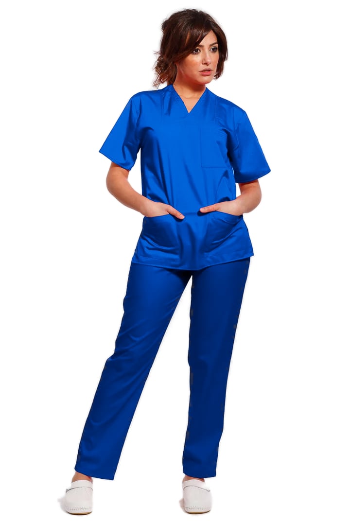 Uniforma medicala - Costum medical TAG clasic unisex - Albastru Marin