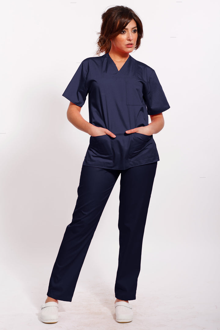 Uniforma medicala - Costum medical TAG de vara unisex  - Bleumarin