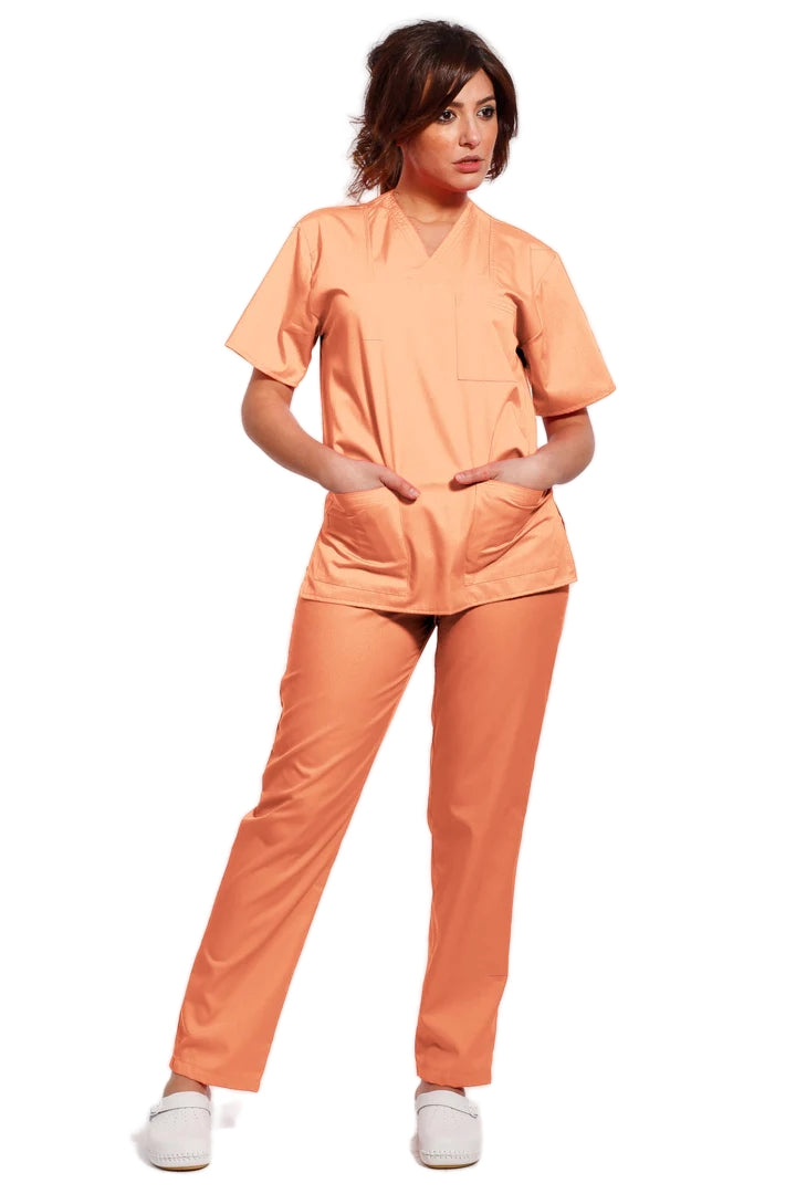 Uniforma medicala - Costum medical TAG clasic unisex  - Orange