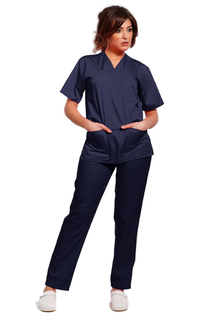 Uniforma medicala - Costum medical TAG clasic unisex  - Bleumarin
