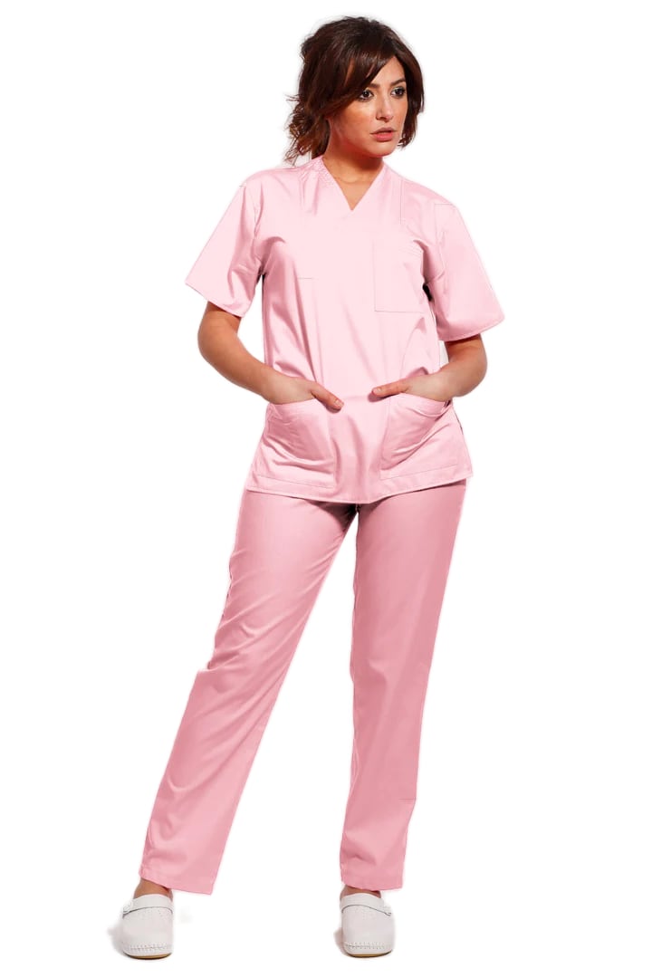 Uniforma medicala - Costum medical TAG clasic unisex  - Roz