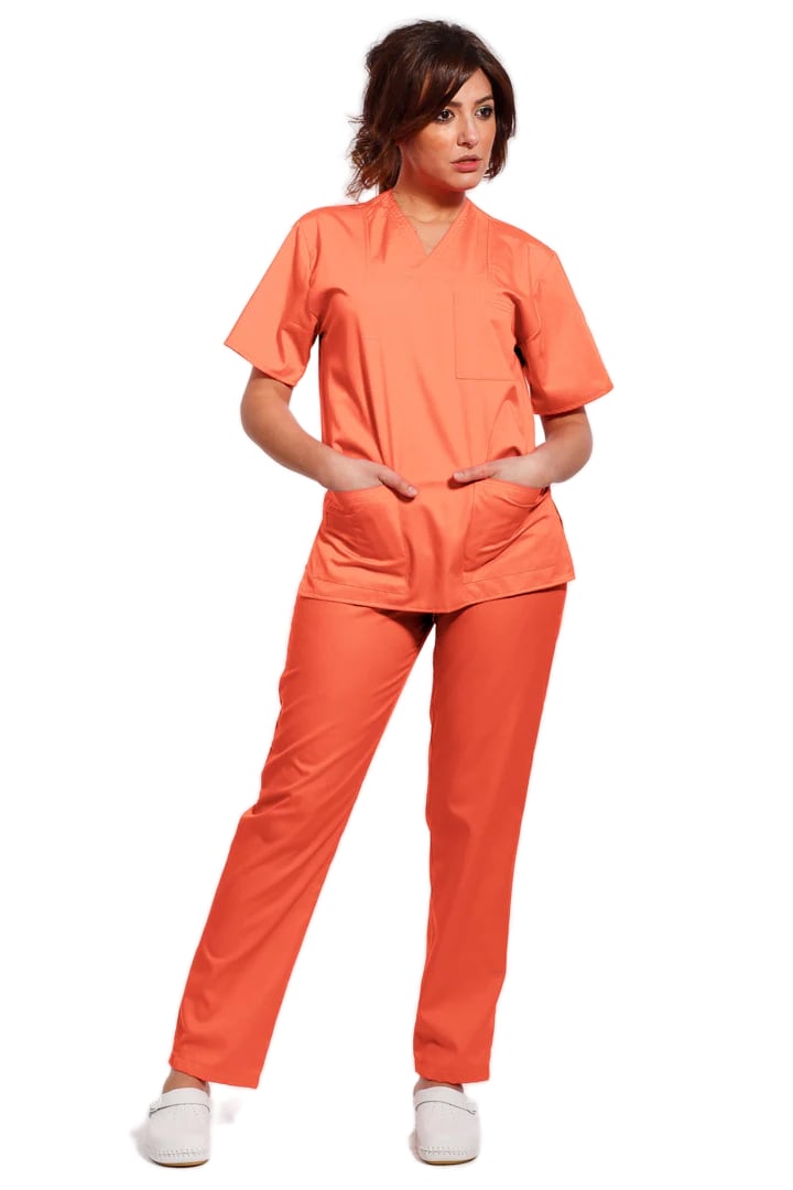 Uniforma medicala - Costum medical TAG clasic unisex  - Somon