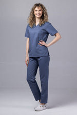 Încărcați imaginea în vizualizatorul Galerie, Costum Medical TAG ClassIQ | Uniforma Medicala Unisex Bumbac-Poliester | Gri petrol